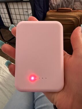 Slim Pink Portable Charger Power Bank
